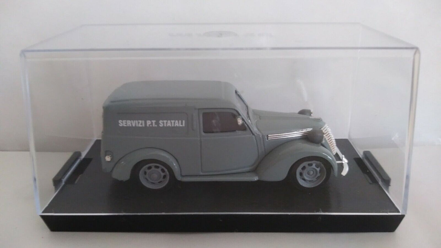 FIAT 1100 E FURGONE SERVIZI P.T. STATALI 1947 BRUMM 1/43