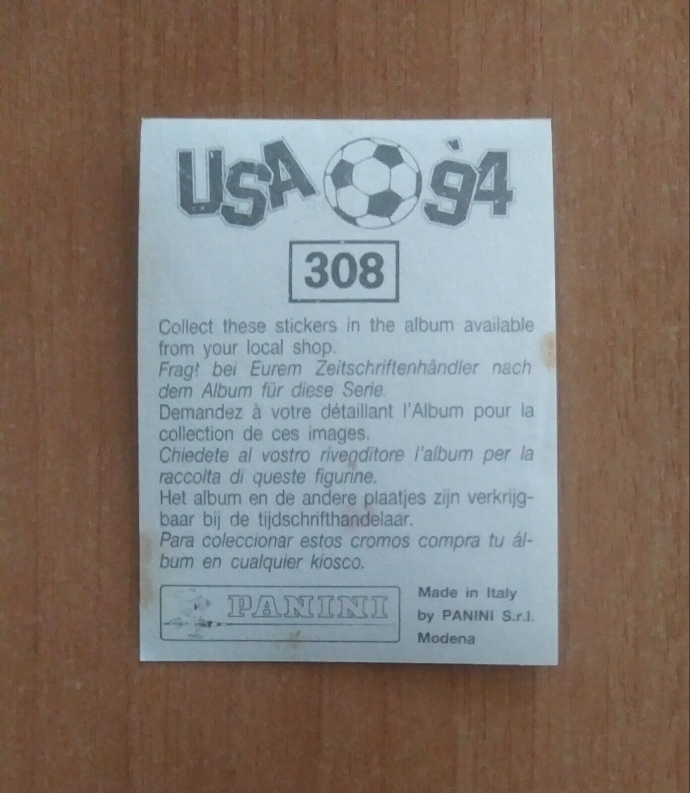 FIGURINE CALCIATORI PANINI USA 94 (N. 266-440) SCEGLI DAL MENU A TENDINA