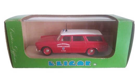 PEUGEOT 404 "POMPIERS" 1964 ELIGOR SCALA 1/43