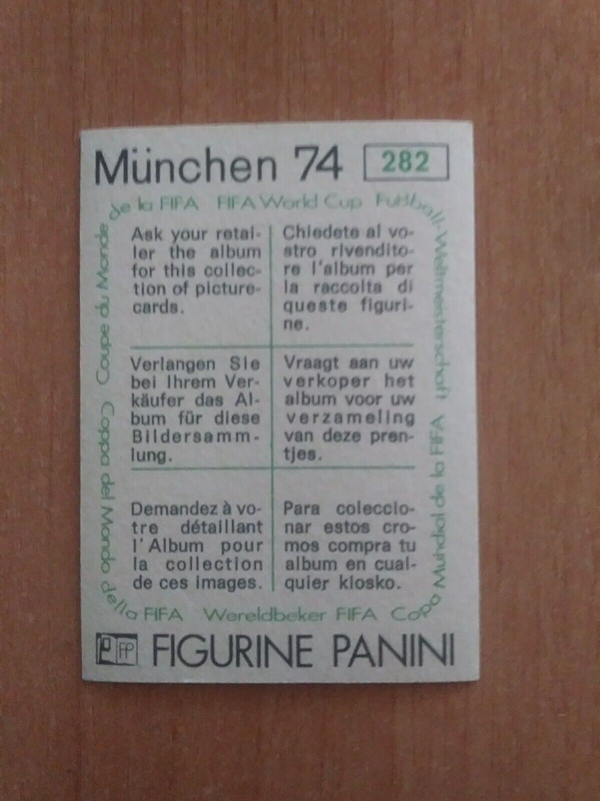 FIGURINE CALCIATORI PANINI MUNCHEN 74 (N. 270-392) SCEGLI DAL MENU A TENDINA