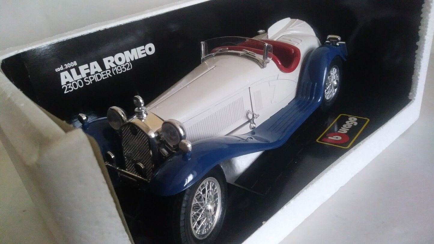 ALFA ROMEO 2300 SPIDER 1932 BURAGO SCALA 1/18