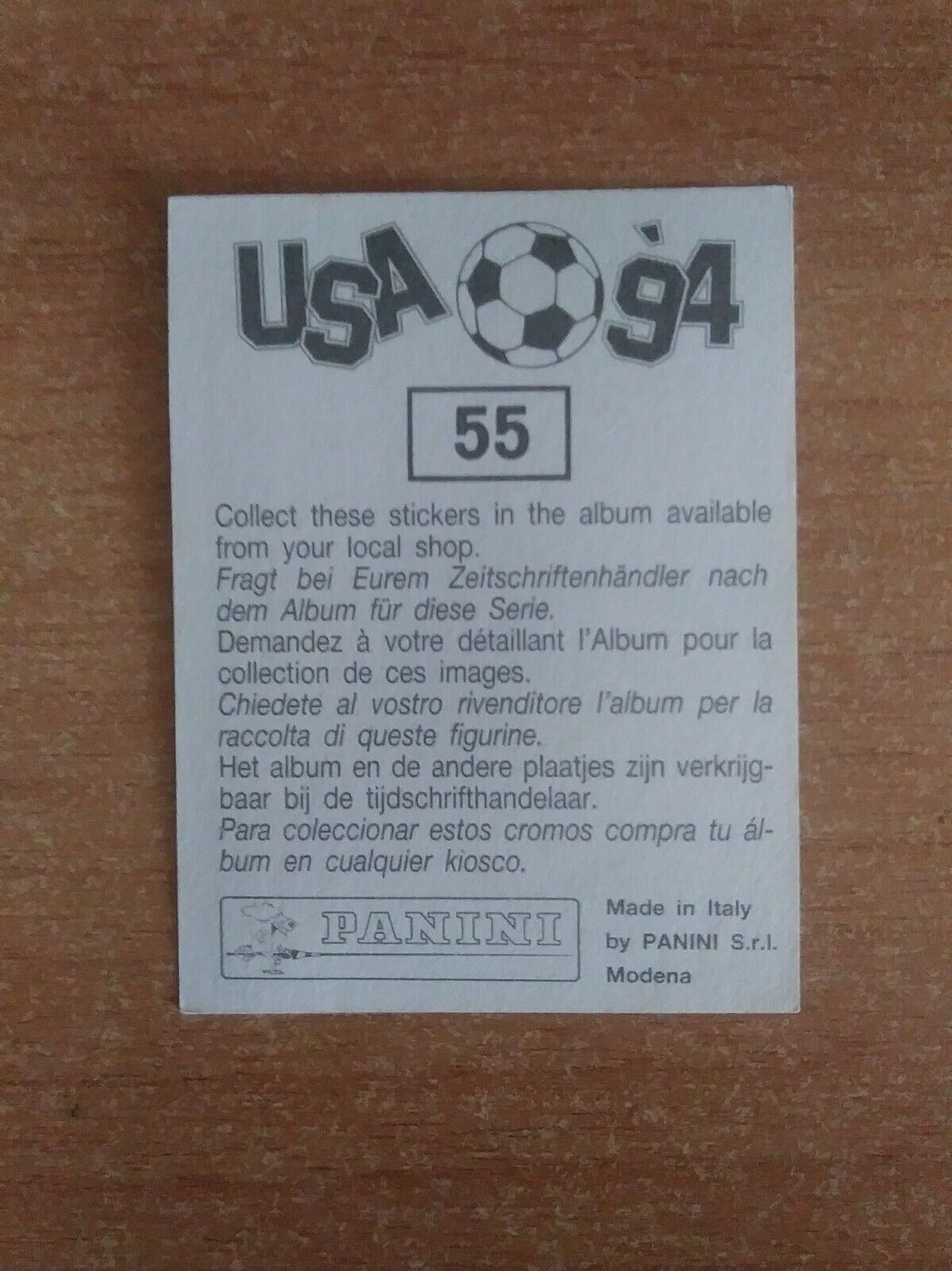 FIGURINE CALCIATORI PANINI USA 94 (N. 1-259) SCEGLI DAL MENU A TENDINA