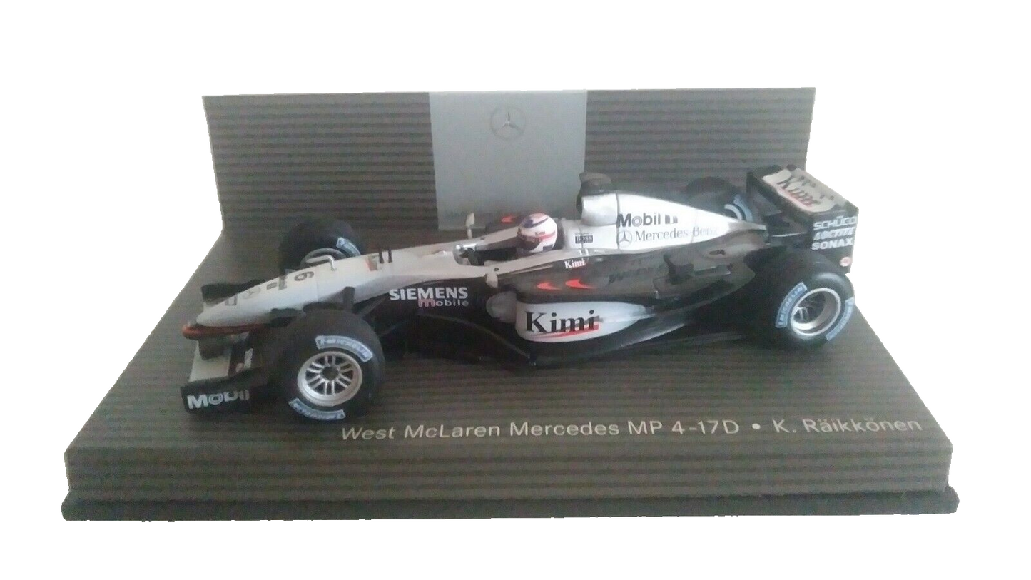 WEST MCLAREN MERCEDES MP4-17D K. RAIKKONEN MINICHAMPS SCALA 1/43