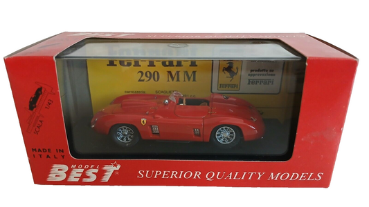 FERRARI 290 MM PROVA/TRIAL BEST MODEL SCALA 1/43