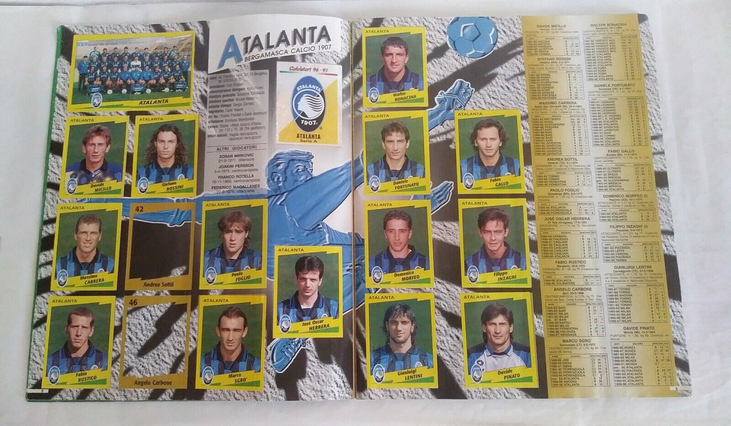 ALBUM CALCIATORI PANINI 1996-97