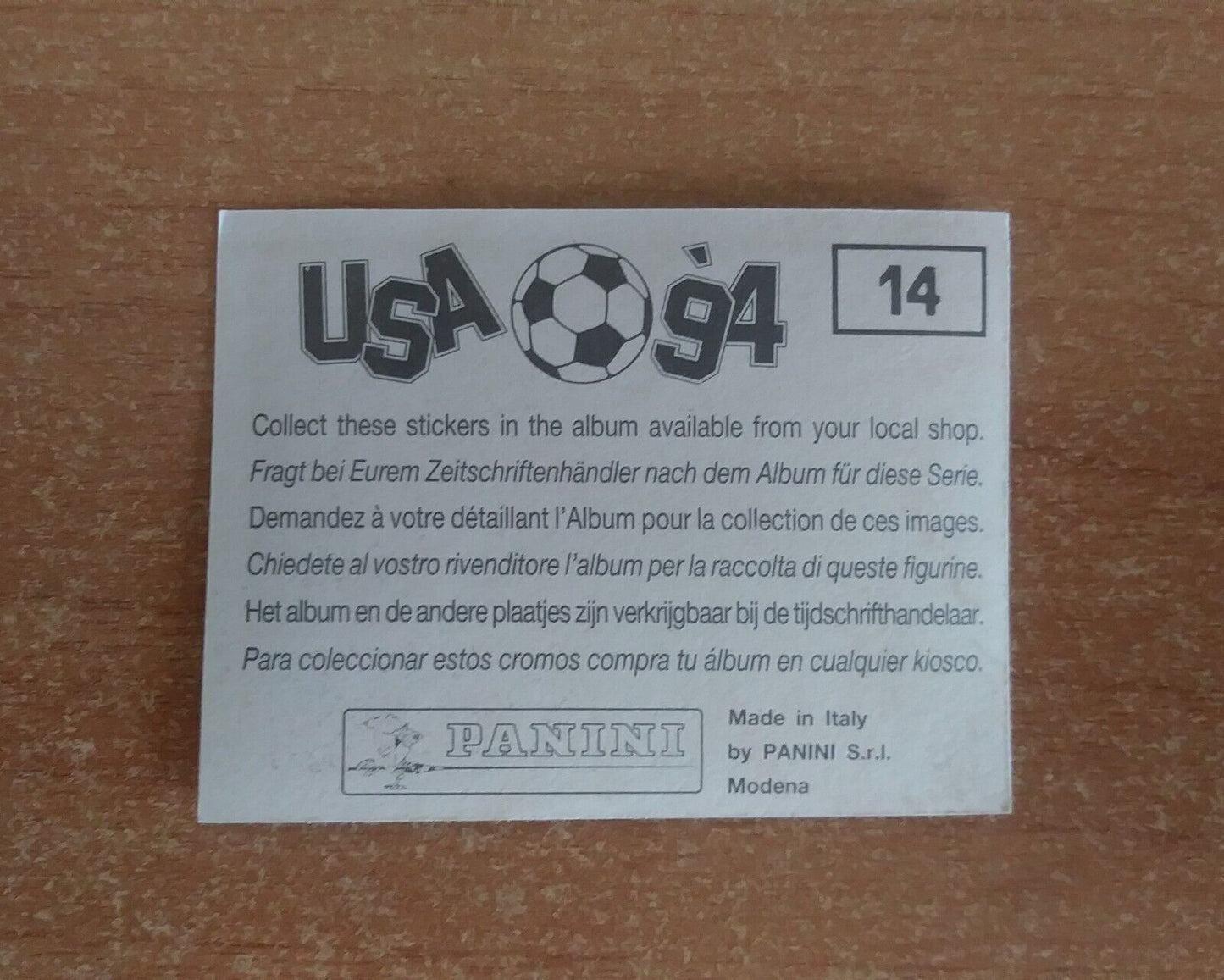 FIGURINE CALCIATORI PANINI USA 94 (N. 1-259) SCEGLI DAL MENU A TENDINA