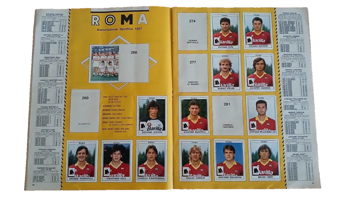 ALBUM CALCIATORI PANINI 1989-90