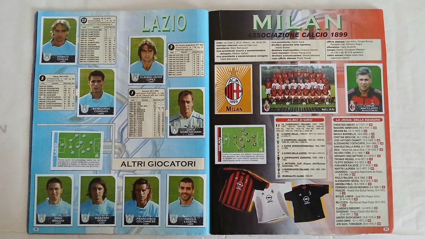 ALBUM CALCIATORI PANINI 2002-03