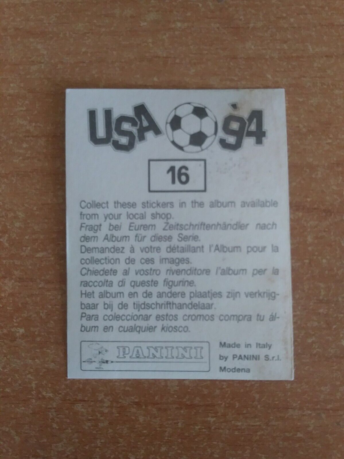 FIGURINE CALCIATORI PANINI USA 94 (N. 1-259) SCEGLI DAL MENU A TENDINA