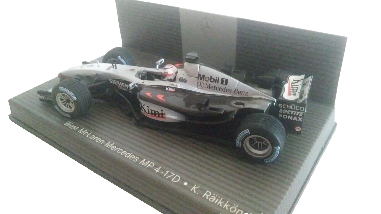 WEST MCLAREN MERCEDES MP4-17D K. RAIKKONEN MINICHAMPS SCALA 1/43