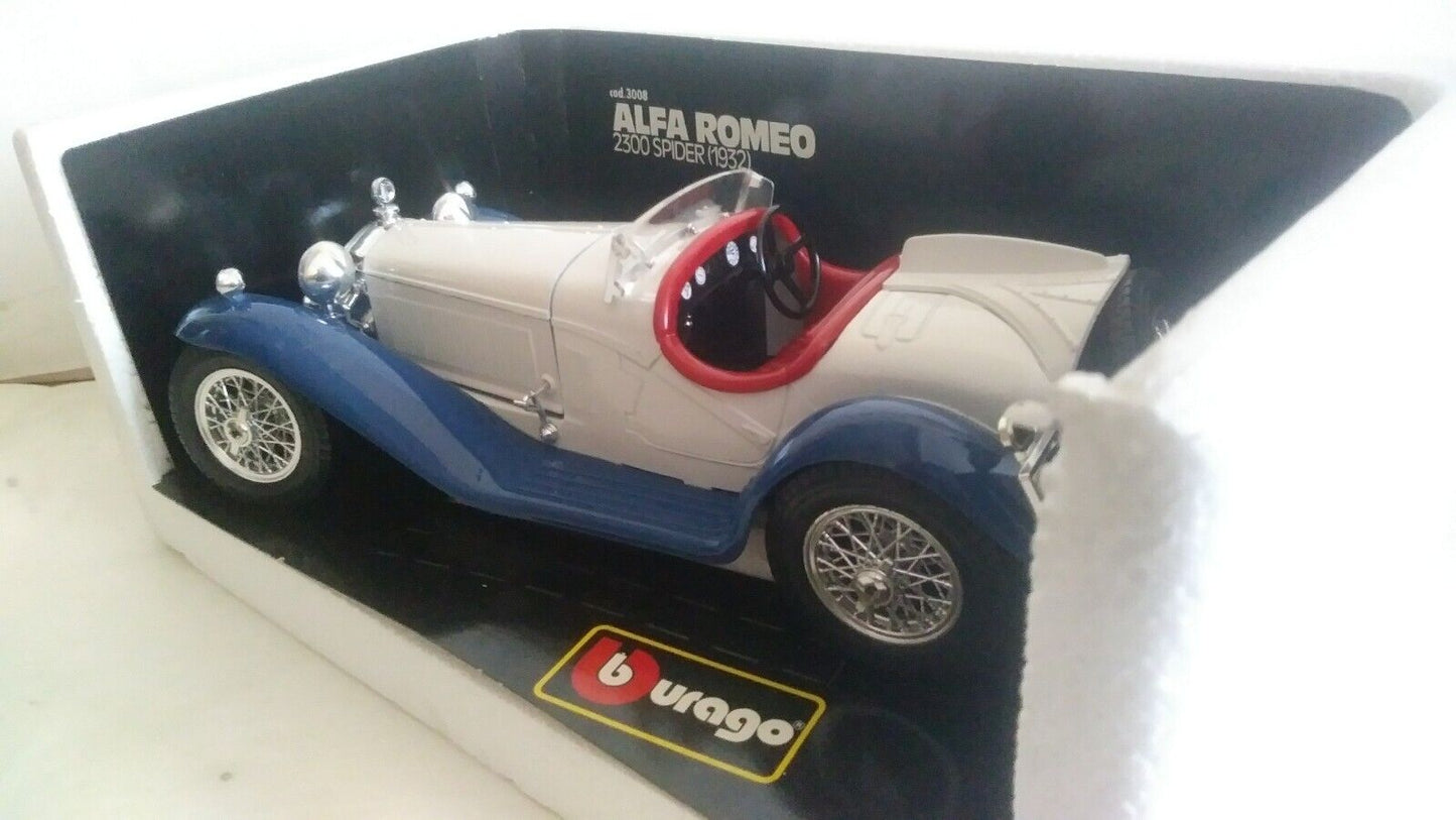 ALFA ROMEO 2300 SPIDER 1932 BURAGO SCALA 1/18