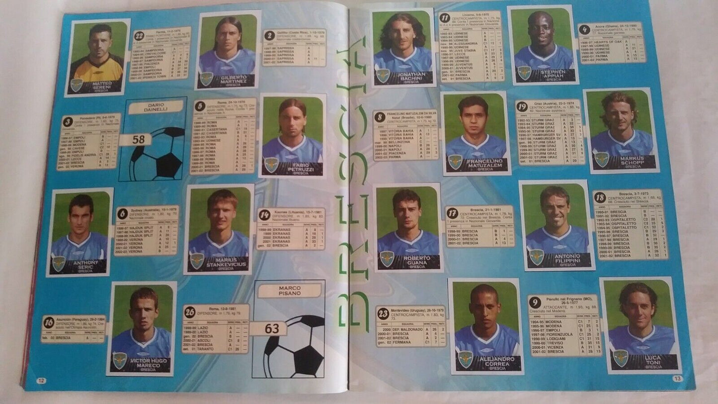 ALBUM CALCIATORI PANINI 2002-03 DA RECUPERO