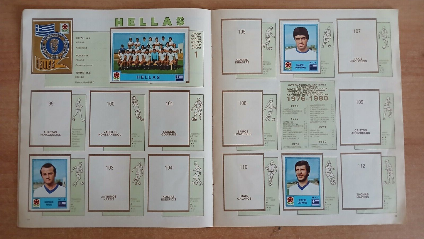 ALBUM CALCIATORI PANINI EUROPA 80