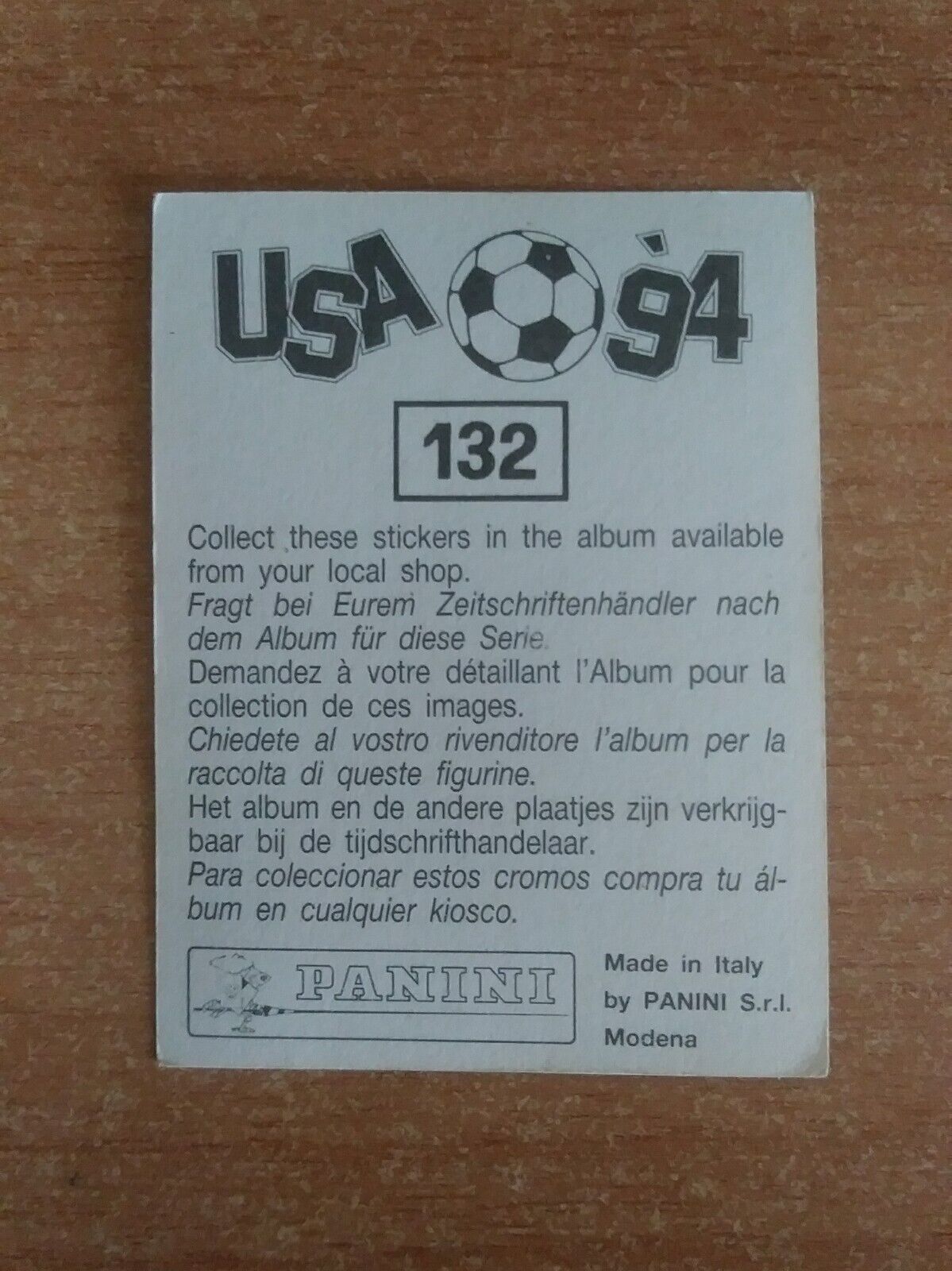 FIGURINE CALCIATORI PANINI USA 94 (N. 1-259) SCEGLI DAL MENU A TENDINA