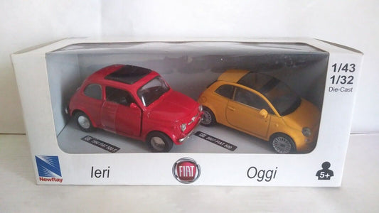 FIAT 500F + FIAT NUOVA 500 2007 NEWRAY SCALA 1/43