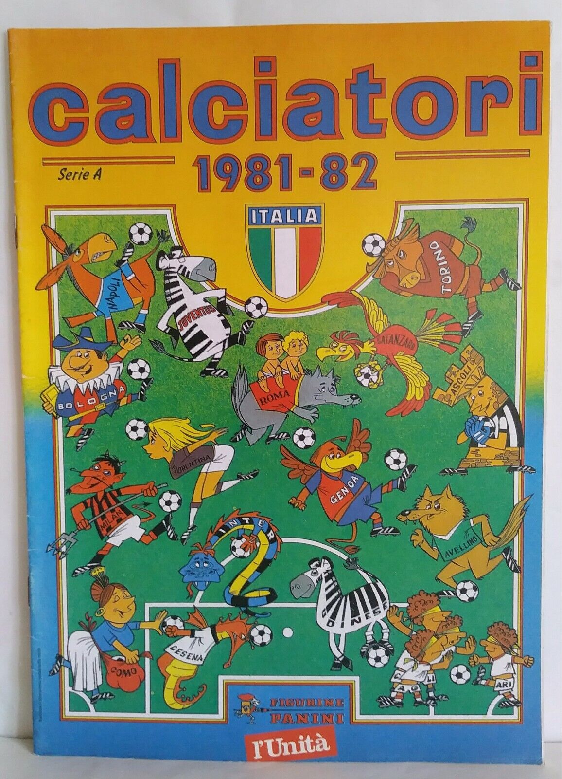 ALBUM CALCIATORI PANINI RISTAMPE UNITA' SCEGLI DAL MENU' A TENDINA