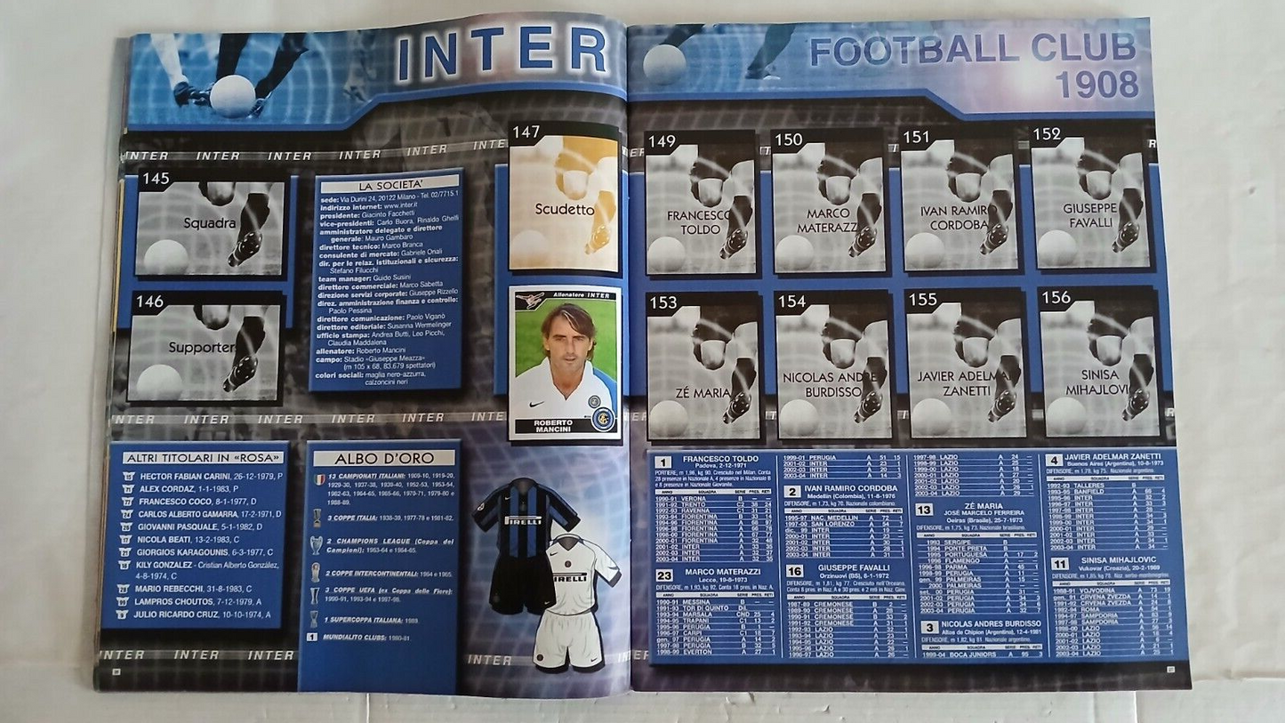 ALBUM CALCIATORI PANINI 2004-2005