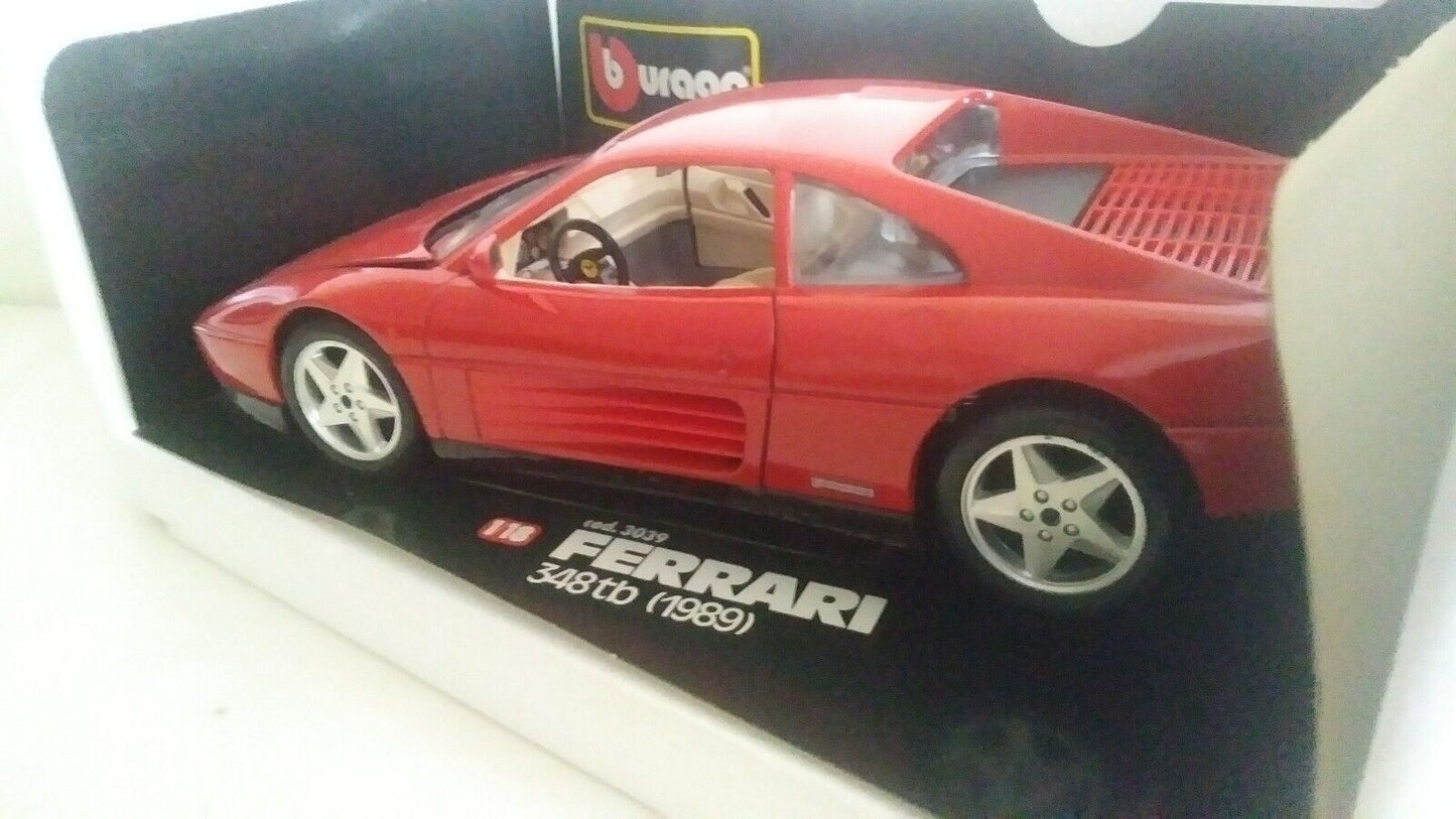 FERRARI 348 TB 1989 BURAGO SCALA 1/18