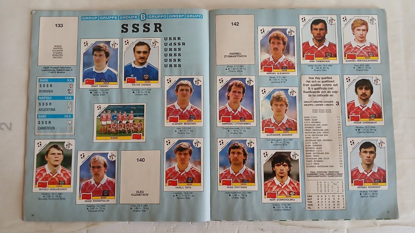 ALBUM CALCIATORI PANINI ITALIA 90