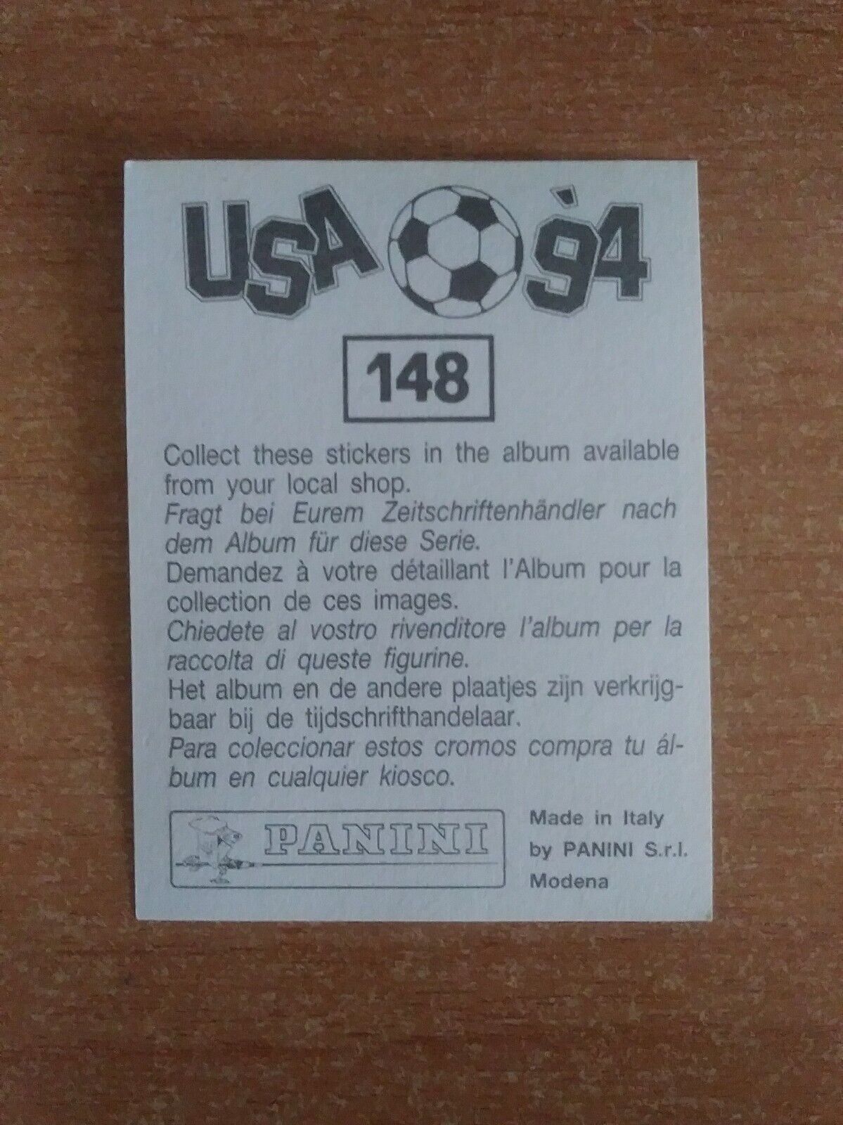 FIGURINE CALCIATORI PANINI USA 94 (N. 1-259) SCEGLI DAL MENU A TENDINA