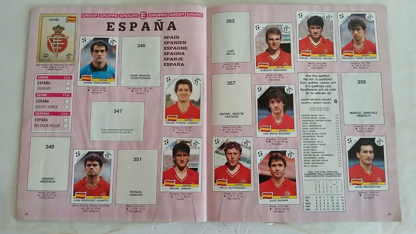 ALBUM CALCIATORI PANINI ITALIA 90