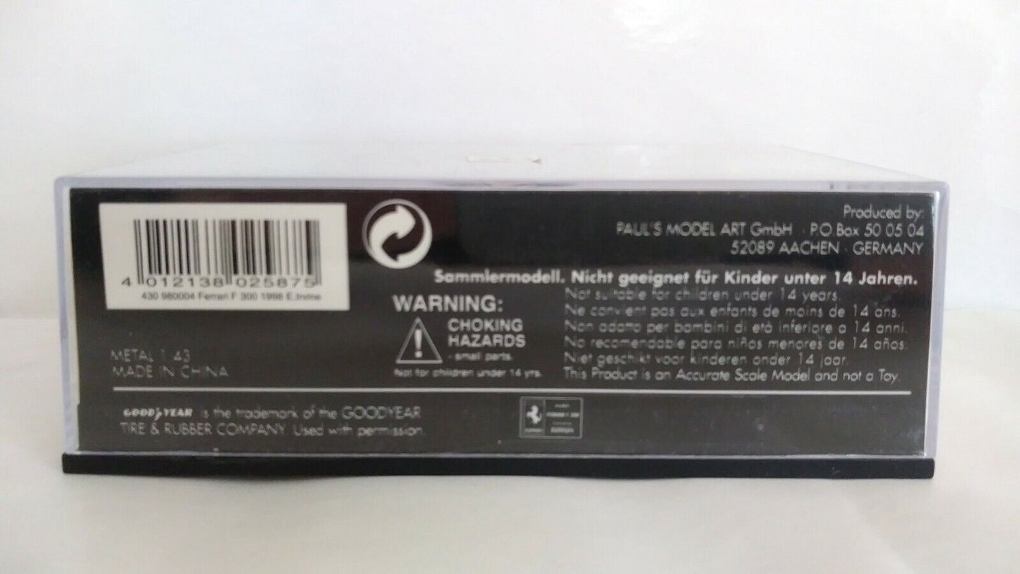 FERRARI F 300 V10 E. IRVINE MINICHAMPS SCALA 1/43