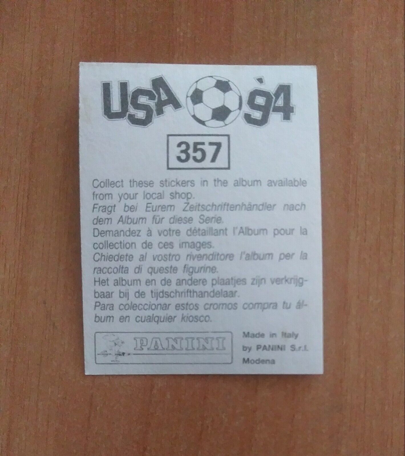 FIGURINE CALCIATORI PANINI USA 94 (N. 266-440) SCEGLI DAL MENU A TENDINA