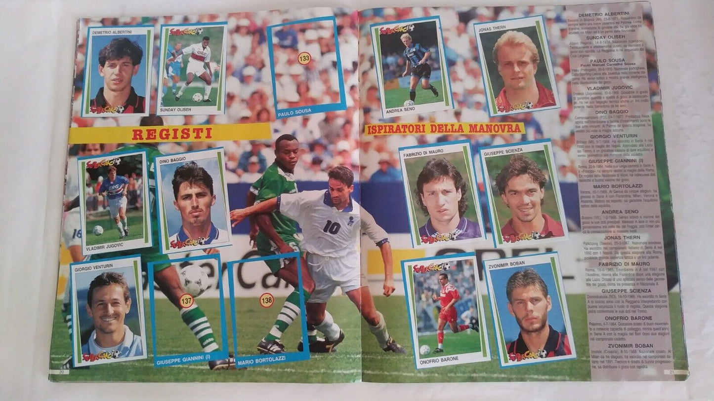 ALBUM SUPERCALCIO PANINI 1994-95