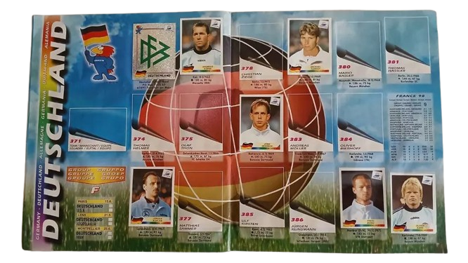 ALBUM CALCIATORI PANINI WORLD CUP FRANCIA 98