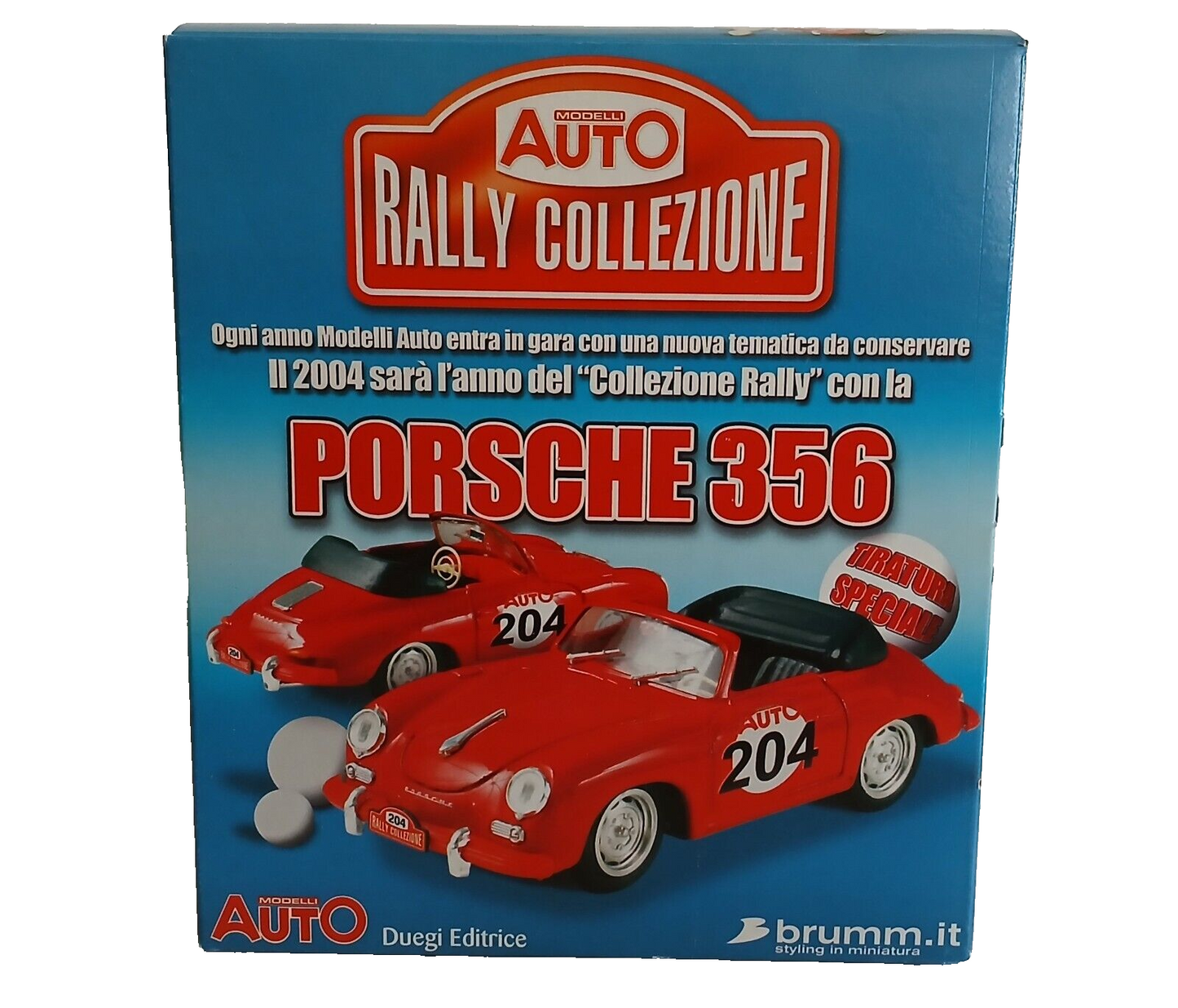 PORSCHE 356 AUTO RALLY COLLECTION 2004 BRUMM 1/43