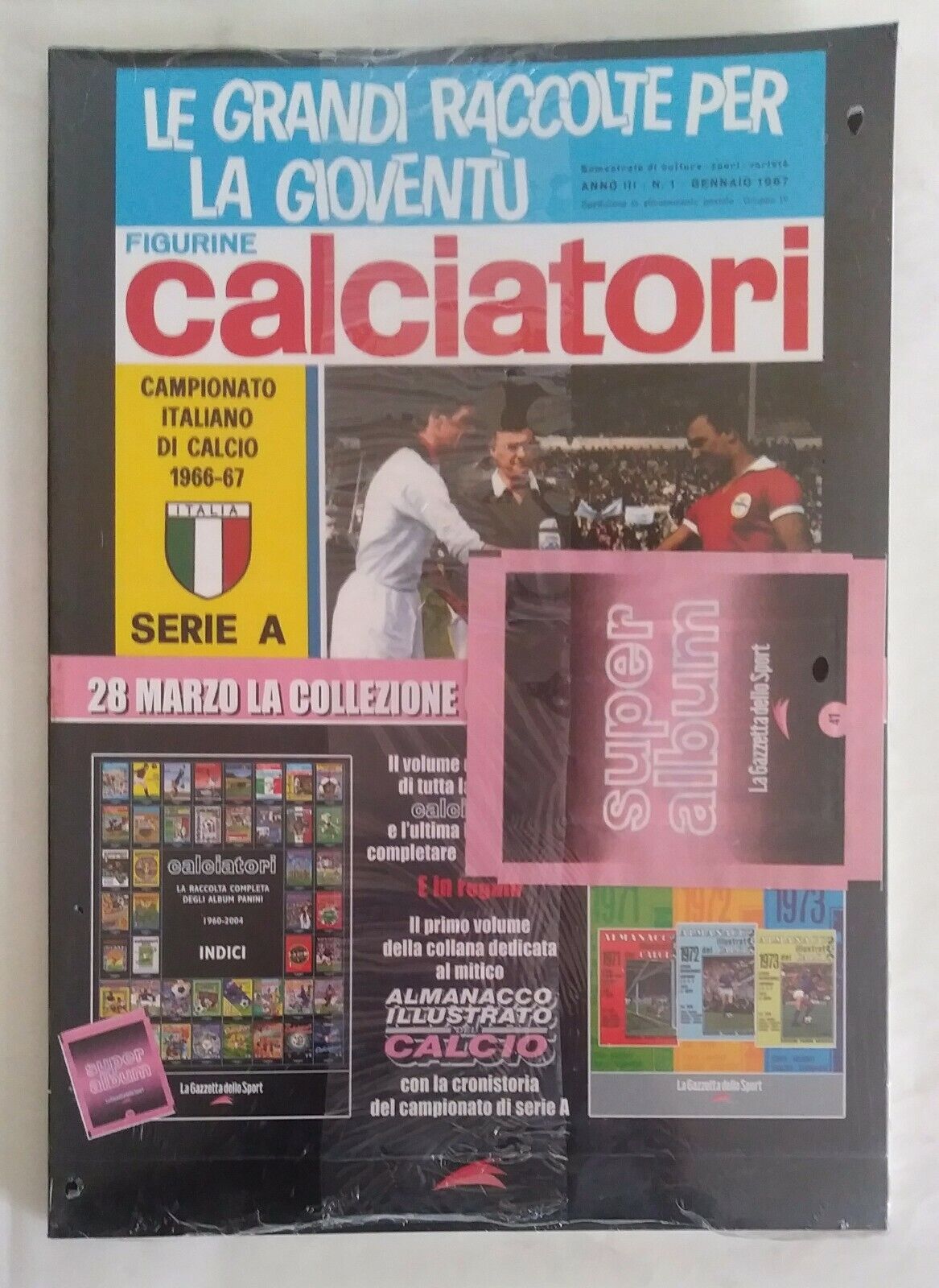 ALBUM CALCIATORI PANINI RISTAMPE LA GAZZETTA SCEGLI DAL MENU A TENDINA