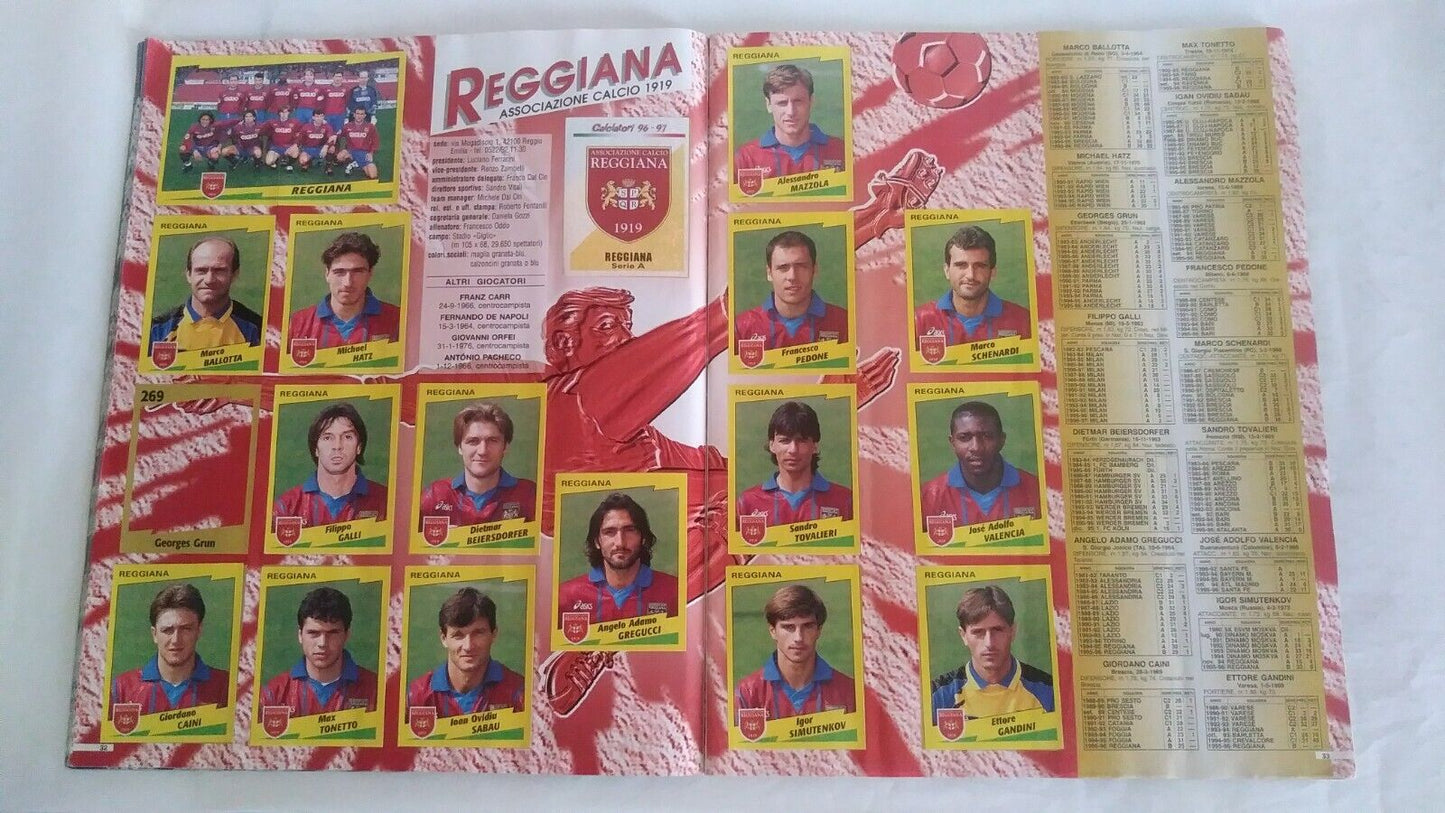 ALBUM CALCIATORI PANINI 1996-97