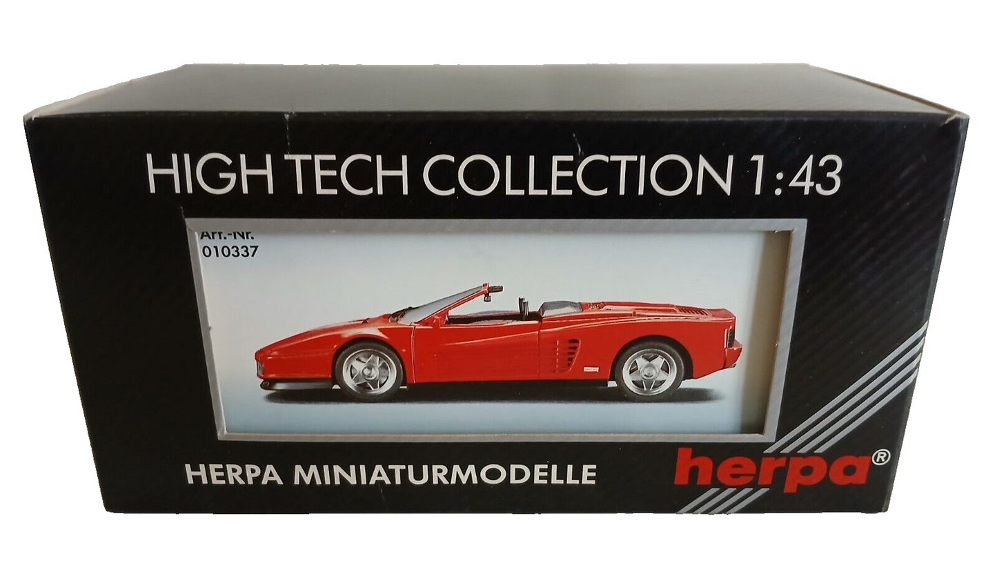 FERRARI TESTAROSSA CABRIO HERPA SCALA 1/43