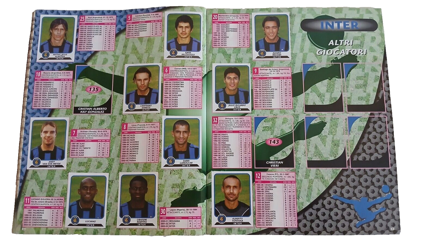 ALBUM CALCIATORI PANINI 2003-2004