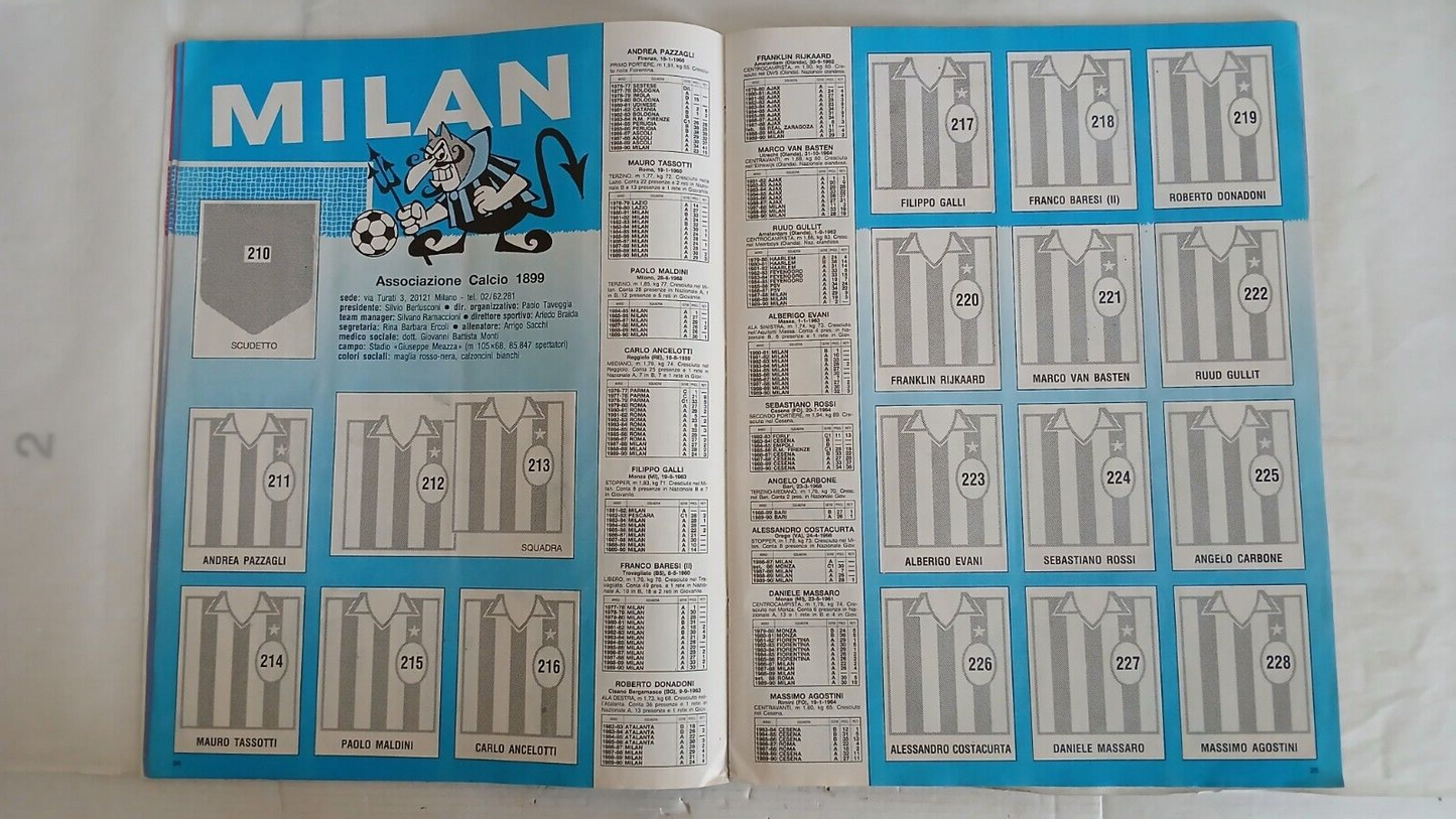 ALBUM CALCIATORI PANINI 1990-91