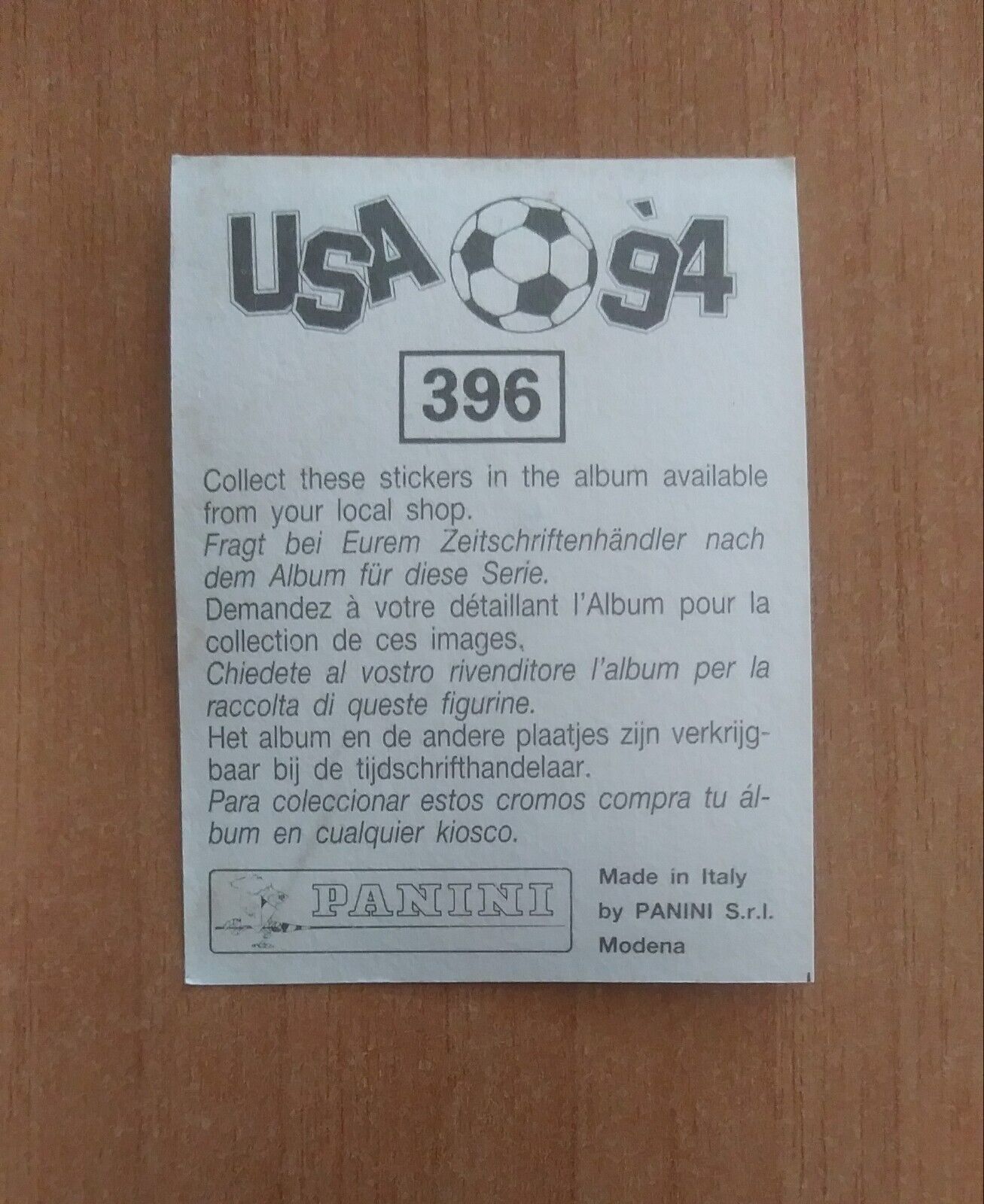 FIGURINE CALCIATORI PANINI USA 94 (N. 266-440) SCEGLI DAL MENU A TENDINA