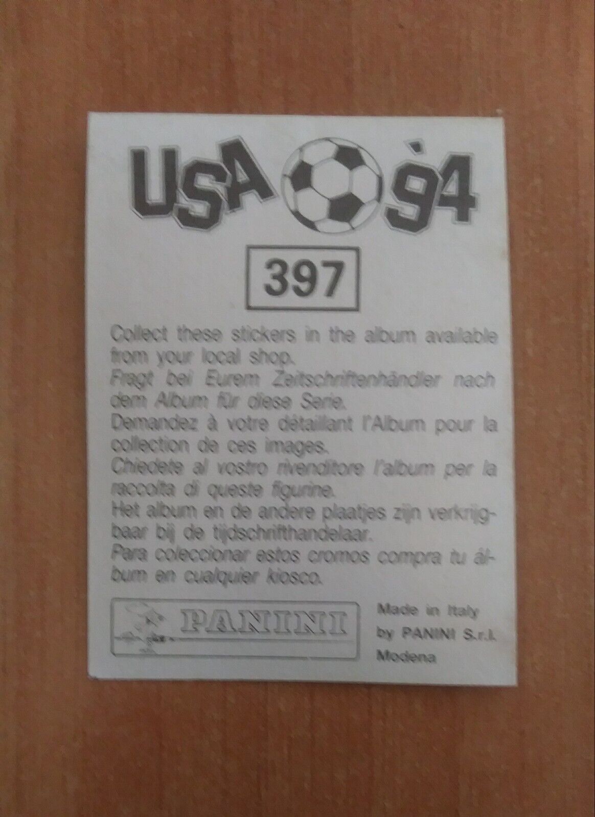 FIGURINE CALCIATORI PANINI USA 94 (N. 266-440) SCEGLI DAL MENU A TENDINA