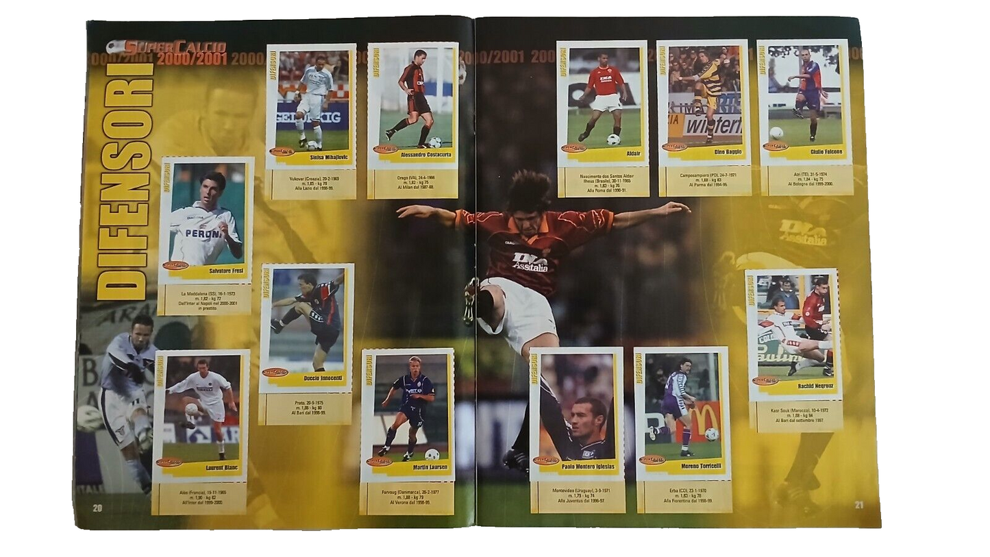 ALBUM SUPERCALCIO PANINI 2000-01