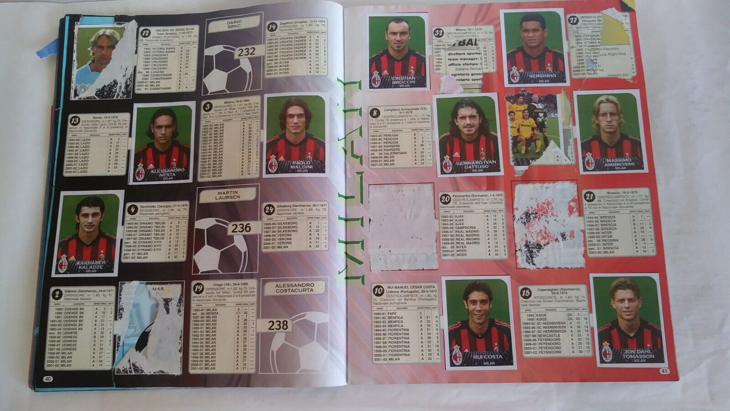 ALBUM CALCIATORI PANINI 2002-03 DA RECUPERO