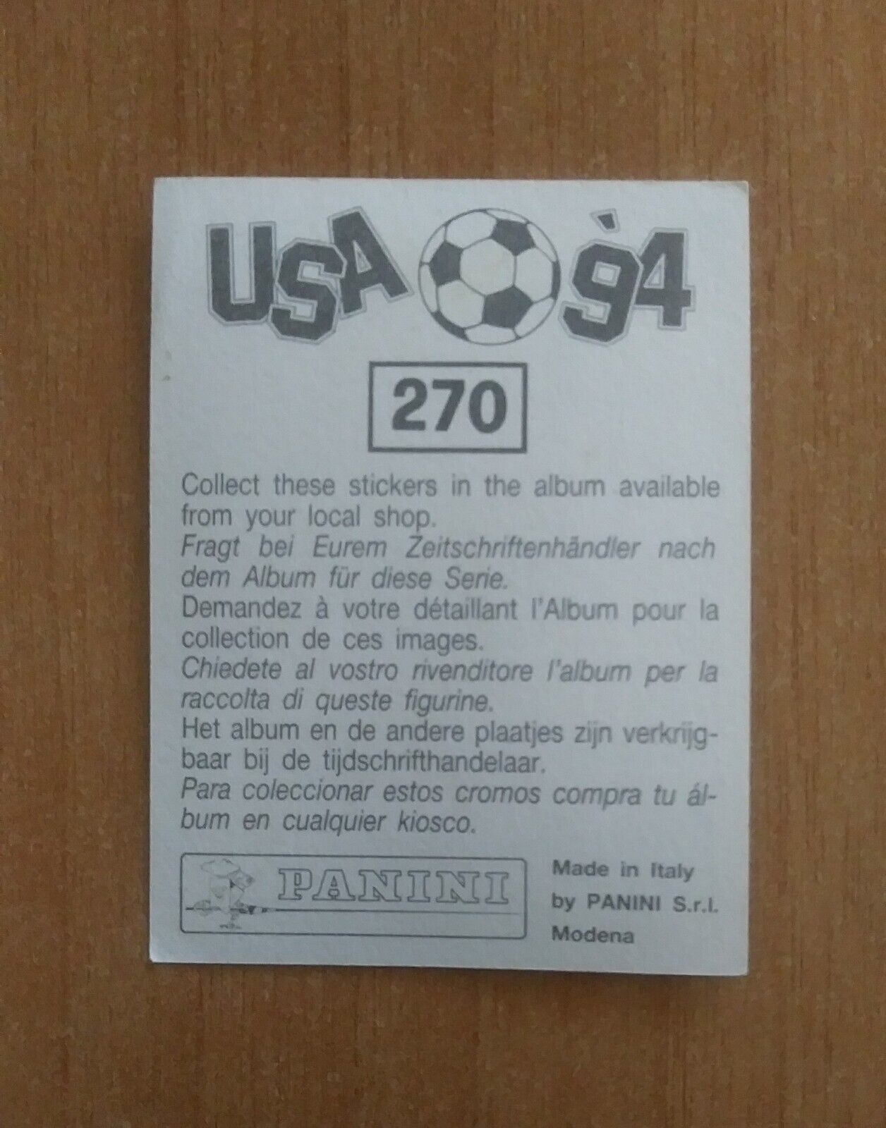 FIGURINE CALCIATORI PANINI USA 94 (N. 266-440) SCEGLI DAL MENU A TENDINA