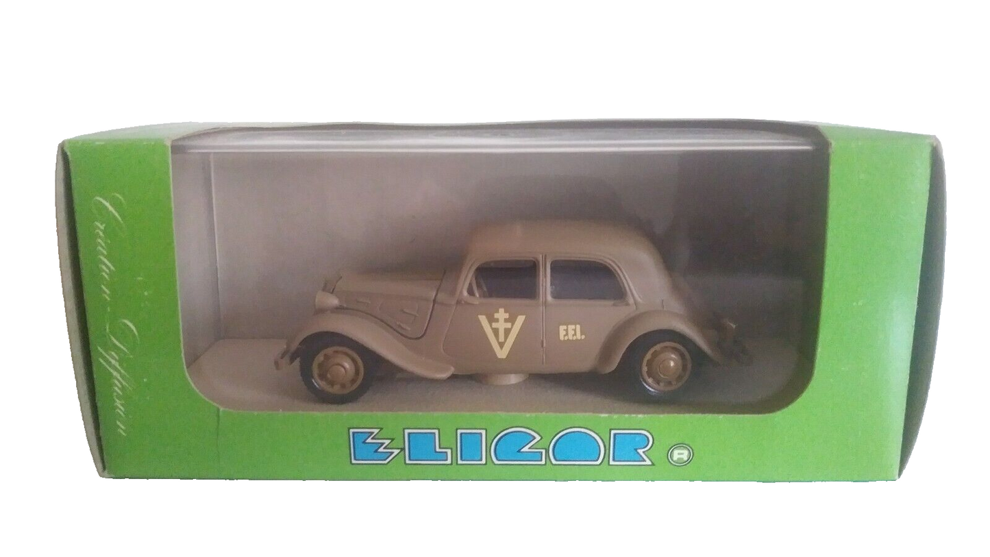 CITROEN BERLINE TRACTION AVANT BERLINE MILITAIRE 1942 ELIGOR SCALA 1/43