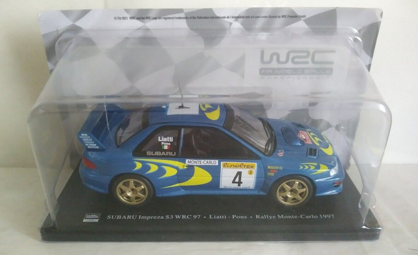 WRC FIA WORLD RALLY CHAMPIONSHIP 1:24 SCEGLI DAL MENU A TENDINA