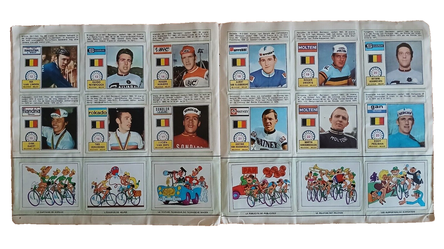 ALBUM PANINI SPRINT 72 COMPLETO/FULL