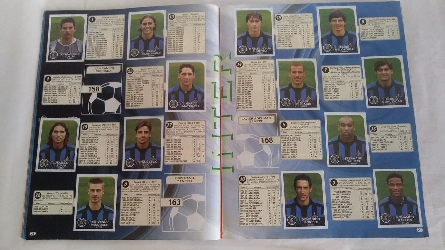 ALBUM CALCIATORI PANINI 2002-03 DA RECUPERO