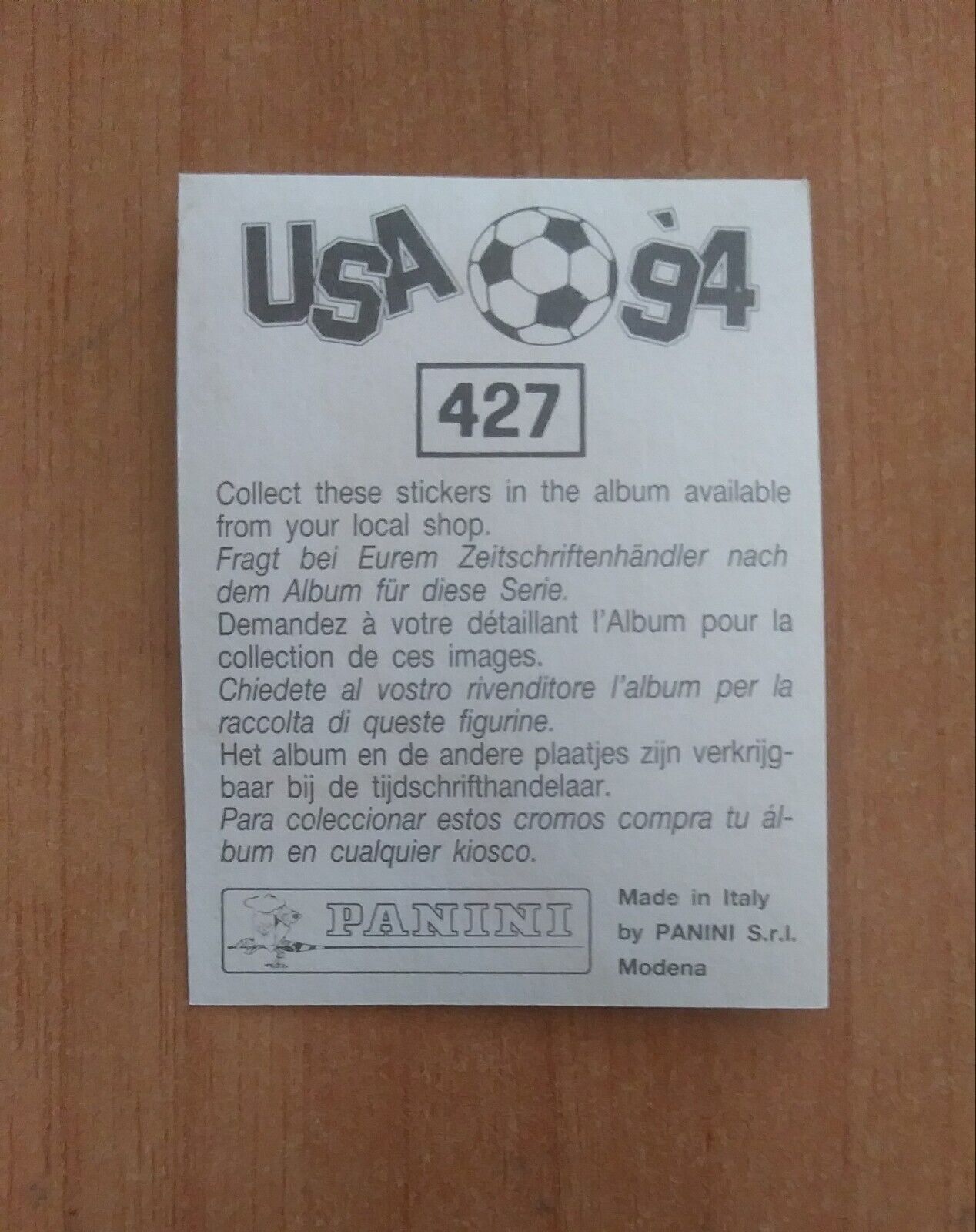 FIGURINE CALCIATORI PANINI USA 94 (N. 266-440) SCEGLI DAL MENU A TENDINA