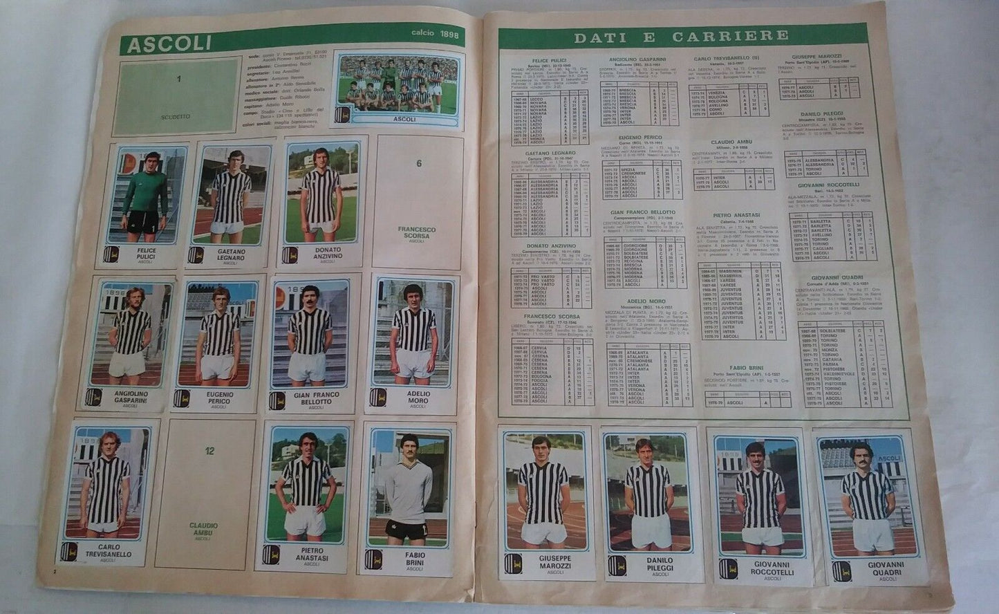 ALBUM CALCIATORI PANINI 1978-79 DA RECUPERO