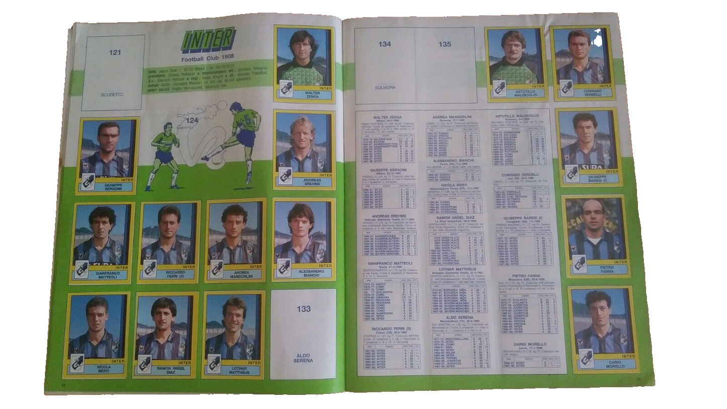 ALBUM CALCIATORI PANINI 1988-89