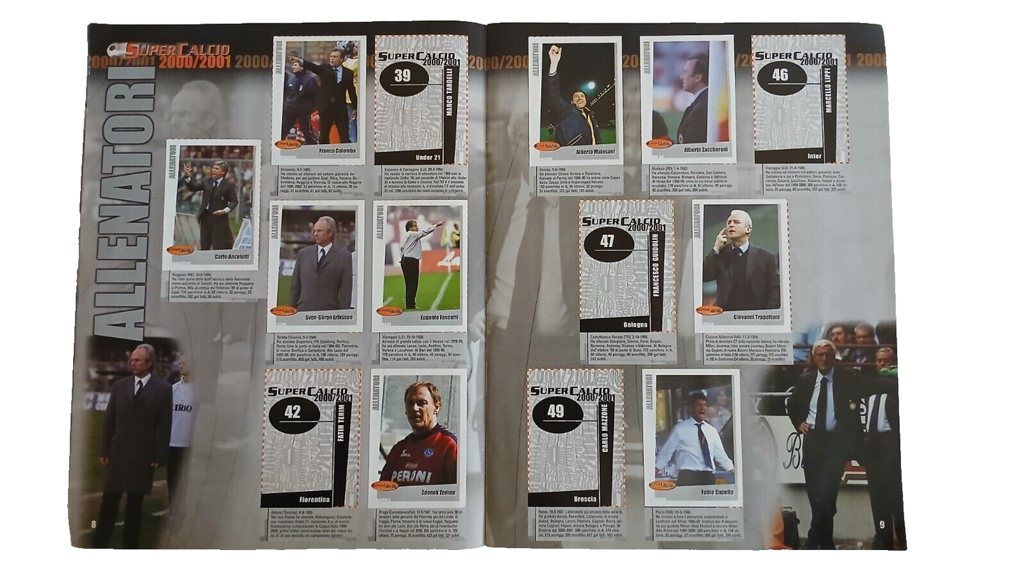 ALBUM SUPERCALCIO PANINI 2000-01