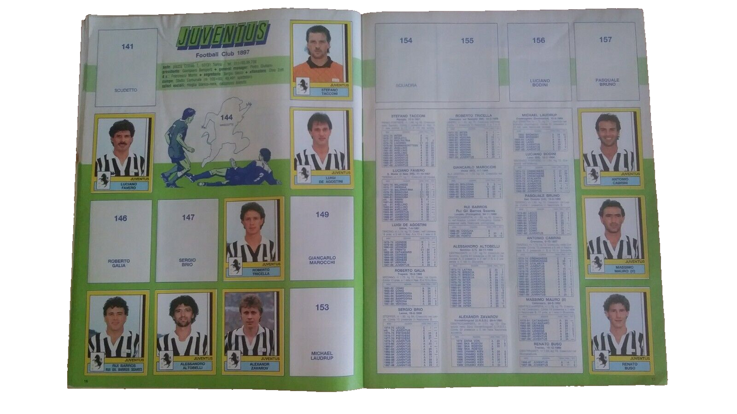 ALBUM CALCIATORI PANINI 1988-89