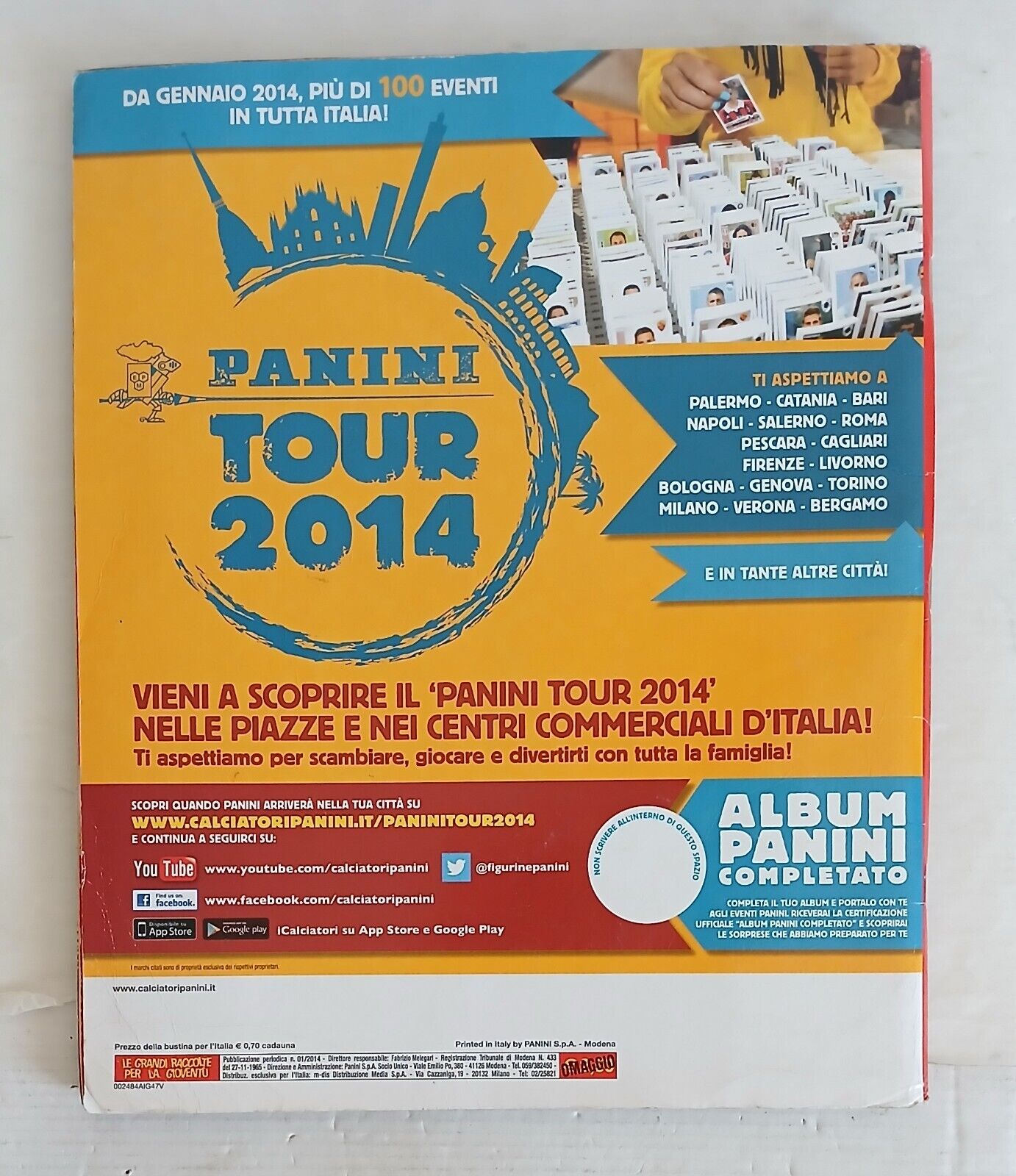ALBUM CALCIATORI PANINI 2013-14